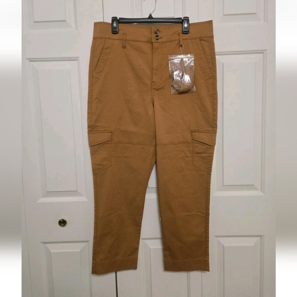 Cabi NWOT Womens Orange Paper Bag Cargo Pants Size 10 Style #604
